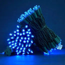 200 Count Blue Wide Angle LED Christmas Lights, 66 ft Green Wire UL Certified Commercial Grade 5mm Holiday String Light Set (Blue) by CozyNest Decor
