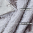 Fluffy Faux Fur Throw Blanket – Super Soft Warm Thick Plush Blanket for Bed, Couch & Office, Cozy Fuzzy Throw with Flannel Backing,60"x80", White by CozyNest Decor