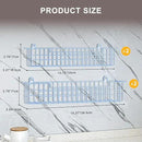 Spice Rack, 4-Pack Seasoning Organizer Wall Mount for Kitchen Storage Organization, Metal Spice Holder Shelf Saving Space for Cabinet, RV, Pantry, Blue by CozyNest Decor