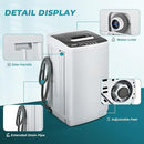 Euhomy 1.03cu.ft Portable Washer, 8.8LBS Capacity Small Portable Washing Machine with 10 Programs 5 Water Levels, Drain Pump and LED Display,Compact Washer for Apartments, RVs, Homes, Light Gray by CozyNest Decor