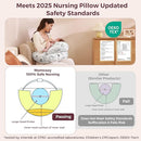 Momcozy Pioneering Safety Fence Nursing Pillow for Breastfeeding- Wider Feeding Pillows for More Support for Mom & Baby- Easier Nursing & Hand Free- Fit for All, Removable Cotton Cover by TinyTreasures Baby Boutique