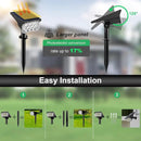 T-SUNUS Christmas Solar Spot Lights Outdoor Color Changing 4 Pack, IP65 Waterproof Solar Landscape Spotlights Garden Pond Lights, 2-in-1 RGB Lighting for Yard Pathway Driveway Walkway Tree Halloween by GreenHaven Gardens