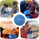 The Balmy Drum - 8 Note 6 Inch Steel Tongue Drum, Steel Drum Instrument, Drums For Children and Adults, Balmy Drum Set for Kids with Music Book, Handpan, Mallet and Carry Bag (Blue) by TinyTreasures Baby Boutique