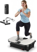 FEIERDUN Vibration Plate Exercise Machine, 400 LBS Capacity Vibration Plate for Lymphatic Drainage, Max Space for Whole-Body Workout & Relaxation at Home by CozyNest Decor