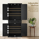 ARTPOWER 72" Tall Kitchen Pantry Storage Cabinet with Drawer and Adjustable Shelves, Pantry Cabinet for Kitchen, Bathroom or Hallway, Black by CozyNest Decor