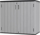 Large Outdoor Storage Box,Resin Sheds&Outdoor Storage Waterproof/Lockable,Outdoor Storage Cabinets for Balcony,Garage,Backyard (37Cu.ft-Pale Grey) by GreenHaven Gardens