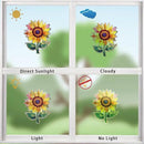 12pcs Window Decals for Bird Strikes, Anti Collision Window Clings, Rainbow Reflection Window Sticker, Sunflower Style Sun Catcher Stickers for Glass Windows by CozyNest Decor