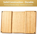Umilife Extra Large Expandable Kitchen Siverware Utensils Drawer Organizer, 19" Deep for Big Drawer, Adjustable Bamboo Wood Drawer Divider with Curved Grooves, Cutlery Tray Flatware Holder by CozyNest Decor