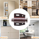 2 Pack Cabinet Magnetic Touch Latch, Push to Open Catches Magnet Push Release Latches Hardware for Kitchen Cabinet Drawer Cupboard Closet Door (Brown) by TinyTreasures Baby Boutique