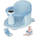 Baby Bath Seat-for Babies 6 Months & up, Water Temperature Display+Soft Cushion, Non-Slip Toddler Bath Seat for Baby, Sit Up Bath Seat for Baby, Blue by TinyTreasures Baby Boutique