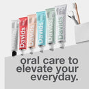 Davids Whitening Charcoal Travel Toothpaste, Antiplaque, Fluoride Free, Peppermint, 1.75 OZ, TSA Approved Travel Size (3 Pack) by CozyNest Decor