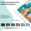 HIUKCOLED Wireless Battery Powered A3 Light Pad, 3 Colors Stepless Dimmable and 6 Levels Brightness Light Board, Rechargeable LED Light Tracing Box for Diamond Painting,Cricut Weeding Vinyl Tools by TinyTreasures Baby Boutique