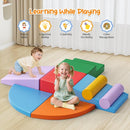 Lischwert Foam Climbing Blocks for Toddlers 1-3, 8pcs Soft Play Set with Crawling Exploration Toys, Indoor Outdoor Infant Safe Blocks for Baby Gym Toddler Playground by TinyTreasures Baby Boutique