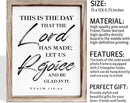 Christian Wooden Wall Sign, Front Door Signs Decor, Home Decor for Porch, Framed Wall Plaque Sign 15 * 11.5 inches, Housewarming Gift, This is the Day that the Lord had Made by CozyNest Decor
