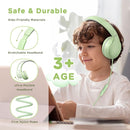 Kids Headphones with Microphone, Kids Headphones-94dB Volume Limited-Shareport, Foldable Wired Headphones by TinyTreasures Baby Boutique