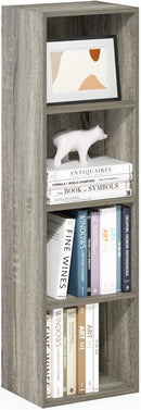 Furinno Luder Bookcase / Book / Storage, 4-Tier Cube, French Oak by TinyTreasures Baby Boutique