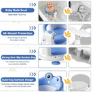 Baby Bath Seat for Babies 6 Months & up Non-Slip Toddler Bath Seats for Sitting Up Infant Bathtub Chair with Suction Cups and Soft Cushion for Baby Shower Tub Seat by TinyTreasures Baby Boutique