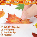 9 Sheets Fall Decorations, 274 PCS Fall Window Clings, Double Sided Autumn Stickers with Maple Leaves Pumpkin Nuts, Autumn Window Clings for Party Thanksgiving Decor Indoor Outdoor Accessories by CozyNest Decor