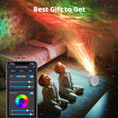 Smart Star Light Projector,Galaxy Projector with 6 Projection Slide,Smart APP & Voice Control Rotatable Galaxy lamp with 24H Timer and 37 White Noises Cloud Light Gift for Kids Room Decor(White) by TinyTreasures Baby Boutique