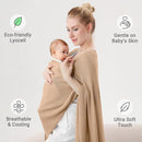 Nursing Cover for Breastfeeding – Privacy Breast Feeding Covers for Women – Soft Lyocell Fabric, Lightweight & Breathable – Multi-Use Scarf, Shawl, Baby Blanket – One Size – With Laundry Bag by TinyTreasures Baby Boutique