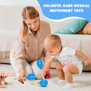 2 Pcs Maracas, Hand Percussion Rattles for Kids, Wooden Rumba Shaker Hand Musical Instruments with Clear Rhythm for Kids Adults Playing (Blue) by TinyTreasures Baby Boutique