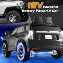 Costzon Ride on Car, 12V Licensed Chevrolet Tahoe Battery Powered Electric Vehicle w/ 2.4G Remote Control, High/Low Speed, Music, Lights, MP3/USB/FM, Spring Suspension, Electric SUV for Kids (Black) by TinyTreasures Baby Boutique