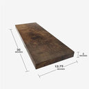 Floating Shelf, Set of 2 Wall Shelf, 30 in W x 12.75 in D x 2 in H Wooden Floating Wall Shelf with Invisible Brackets for Living Room/Bedroom/Bathroom/Kitchen Storage and Decor, Rustic Brown by CozyNest Decor