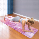Travel Yoga Mat, Non Slip Exercise Suede Mat with Carry Bag, All-Purpose Fitness Mat with High Density Anti-Tear Surface for Women, Ideal for Pilates Workout (72'' x 24'' x 1.5mm Thick) by TinyTreasures Baby Boutique