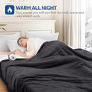Sealy Electric Blanket Twin Size 62"*84",Super Cozy Flannel to Sherpa Reversible Heated Twin Blanket with 10 Heating Levels & 1-12 Hours Auto Off Overheating Protection Machine Washable, Charcoal by CozyNest Decor