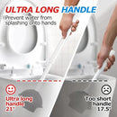 2Pack 2 in 1 Toilet Brush and Plunger Set, Extended Handle Plunger，Toilet Bowl Brush Plunger Set,Bathroom Cleaning Tools ，Toilet Brush Plunger Combo，Cleaning Brush，Cleaning Supplies(White) by CozyNest Decor