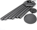 ASTARIN Wind Chimes Outdoor, 45-Inch Memorial Wind Chimes with 6 Heavy Tubes, Unique Outdoor Decor, Sympathy Gifts, Black Grey by CozyNest Decor