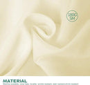 Surmente Ivory Tablecloth for Round Tables, 120-inch Round Table Cloths for Weddings, Banquets, or Restaurants by CozyNest Decor