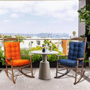 Patio Seat Cushions Set of 1, Indoor Outdoor Furniture Cushions, Tufted Rocking Chair Cushion Pad, Orange by GreenHaven Gardens