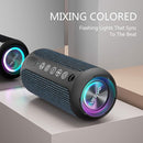 Ortizan Portable Bluetooth Speakers, IPX7 Waterproof Wireless Speaker with 24W Loud Stereo Sound, Outdoor Speaker with Bluetooth 5.3, Deep Bass, RGB Lights, Dual Pairing, 30H Playtime for Home, Party by TinyTreasures Baby Boutique