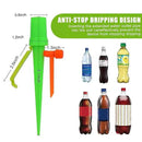 New Upgrade Plant Self Watering Spikes Devices, Plant Drip Irrigation System with Slow Release Control Valve Switch - Adjustable Watering Devices for Outdoor Indoor Garden Plants (16, Orange+Green) by GreenHaven Gardens