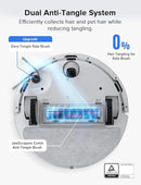 roborock Q7 L5 Robot Vacuum and Mop Combo, 8,000Pa Suction, Upgraded from Q5 Pro, Dual Anti-Tangle System, LiDAR Navigation, No-Go Zones, Self-Charging Robotic Vacuum Cleaner, White by CozyNest Decor