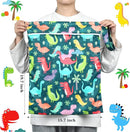 Shappy 2 Pcs Large Travel Laundry Bag Washable Waterproof Wet Dry Large Dirty Clothes Bag Bathing Workout(Dinosaur Style) by TinyTreasures Baby Boutique