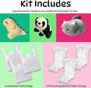 Generic 3-Pack 8" Make Your Own Stuffed Animal Kit - No Sew Crafts for Kids - DIY Children Dinosaur Pillow - Unstuffed Plush Animals Kit by TinyTreasures Baby Boutique