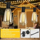 ST38 Outdoor String Lights 25FT with 12+1 LED Bulbs, E12 Socket, Waterproof Commercial Grade, 2700K Warm White for Garden, Backyard, Bistro, Patio, Porch, Deck, Gazebo, Wedding Decor by CozyNest Decor