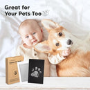 2-Pack Inkless Baby Hand and Footprint Kit - Mess Free Ink Pad for Newborn Keepsake, Dog Nose & Paw Print Kit, Clean Touch Ink Pad for Baby Hand & Footprints, Ideal New Mom Gifts (Silver) by TinyTreasures Baby Boutique