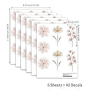 YouRfocus Daisy Wall Decals | 42 PCS Boho Flower Stickers for Girls' Rooms, Playrooms, and Nurseries | Dual Layer Print for High Coverage | Removable Peel and Stick Wall Decor (Pink-B) | 6 Sheets by TinyTreasures Baby Boutique