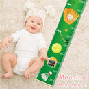 Baby Growth Chart for Wall - Height Chart for Kids Nursery Decor Wall Hanging Measurement Ruler with Black Wood Scroll Toddlers Room Decor Birthday Christmas Gifts for Boys Girls 79"X7.9" (Giraffe) by TinyTreasures Baby Boutique