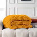 Ultra Soft Chunky Knit Blanket Throw -50x60 Hand Knitted Warm Chenille Throw Blanket, Home Decor Soft Thick Yarn Cable Knit Blanket Breathable Fleece Banket Christmas for Couch Bed Sofa Best GIF by CozyNest Decor
