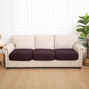 hyha Waterproof Couch Cushion Covers, Stretch Sofa Couch Seat Slipcover for Dog Washable, Non-Slip Waterproof Outdoor Cushion Covers for Patio Furniture Replacement (3 Pieces, Chocolate) by CozyNest Decor
