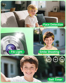 Digital Camera, 44MP FHD 1080P, 16X Zoom, 32GB SD Card, Compact Camera for Kids Teens Adults, Green by TinyTreasures Baby Boutique