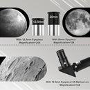 Telescope for Adults & Kids, 70mm Aperture 300mm Refractor Telescope, Portable Travel Refractor Telescopes for Astronomy Beginners with Tripod, Phone Adapter by TinyTreasures Baby Boutique