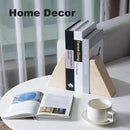 Marble Bookend for Heavy Books, Decorative Bookends for Shelves, Durable and Heavy-Duty Book End for Hardback Books & CDS, Unique Book Stopper & Holder, Sunny Golden, Set of 2 by CozyNest Decor