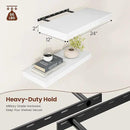White Floating Shelves for Wall, 24 Inch X 12 Deep Shelves for Room Wall Mounted，2" Thick Heavy Duty Holds 55lbs Floating Shelf for Bedroom Bathroom Kitchen Laundry Room, Set of 2