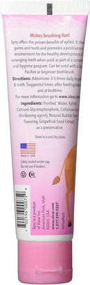 Spry Natural Xylitol Toothpaste for Baby, Toddler and Kids Age 3 Months and Up - Fluoride Free Tooth Gel, Tasty, Support Development of Emerging Teeth, Bubble Gum 2 Fl Oz (Pack of 3) by CozyNest Decor