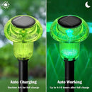 Halloween Solar Lights Outdoor 16 Pack Green LED Waterproof Mushroom Outside Lights for Yard Garden Patio Pathway Walkway Landscape Halloween Decorations by CozyNest Decor